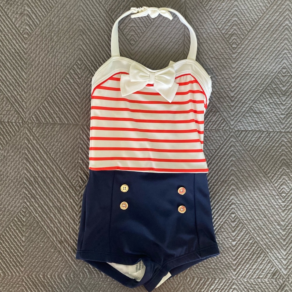 NWT! Janie and Jack Toddler Sailor Swimsuit